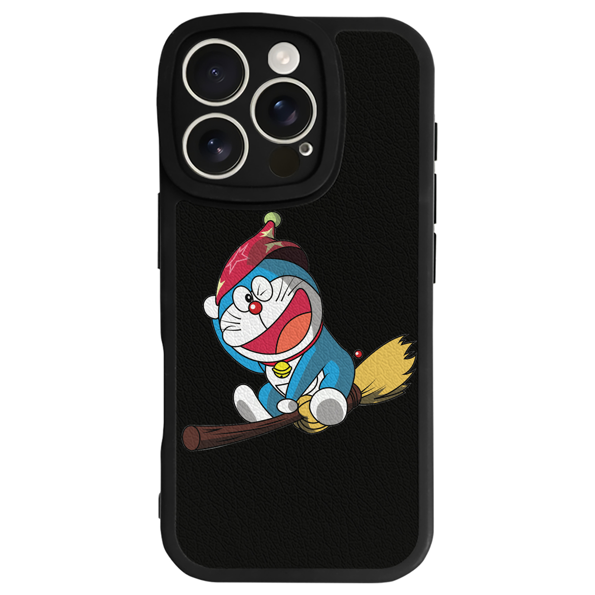 （画像用） ドラえもん Doraemon 【iPhone 16シリーズ対応】シリコンスマホケース（レザー調） 材質：シリコン
